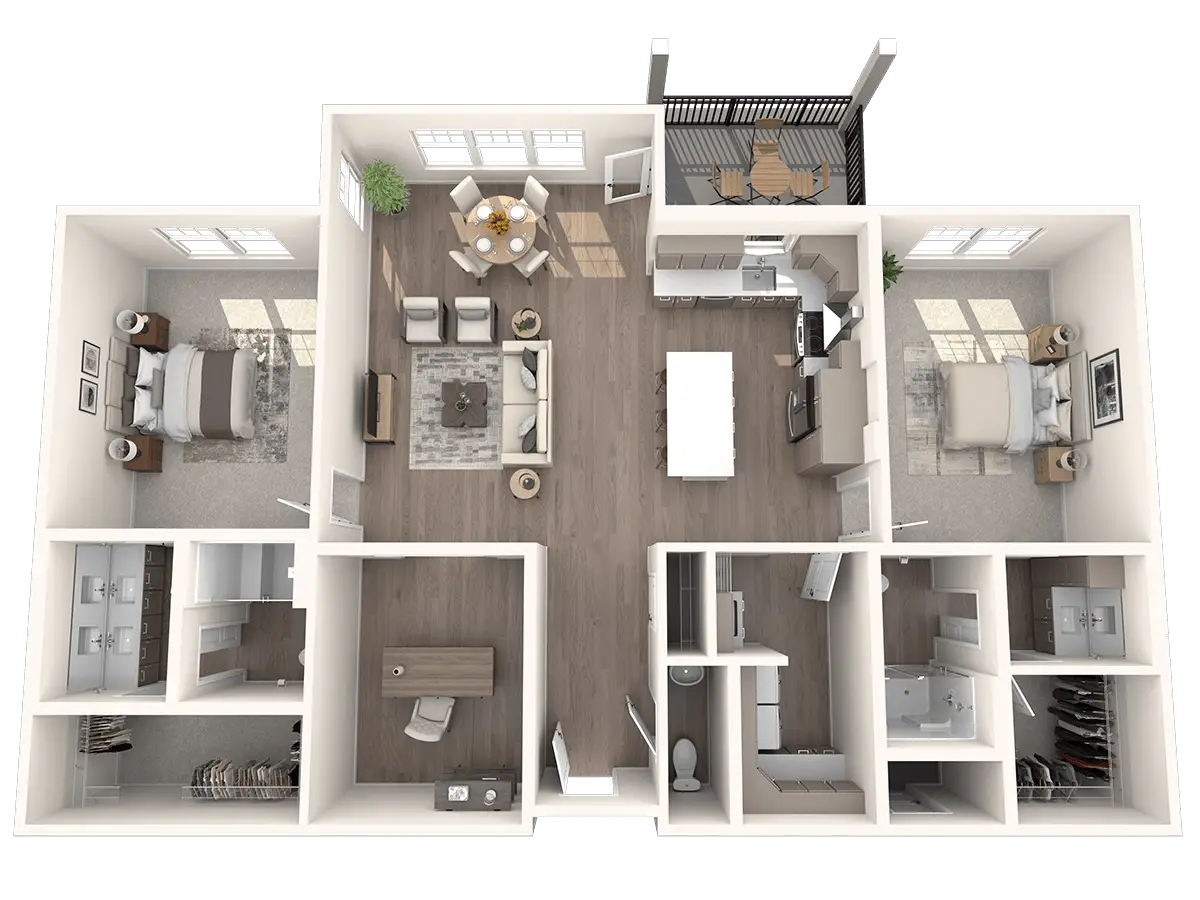The Hickory floorplan